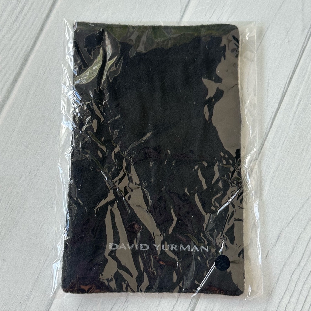 David Yurman Jewelry Polishing Cloth Authentic Silver Cleaning Cloth Dark Gray